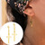 Geometric Stainless Star Moon Cross Thin Circle Hoop Earrings