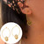 Geometric Stainless Star Moon Cross Thin Circle Hoop Earrings