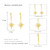 Geometric Stainless Star Moon Cross Thin Circle Hoop Earrings