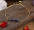 Natural Amazonite Stone Chip Beads Gold Chain Bracelet