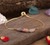 Natural Amazonite Stone Chip Beads Gold Chain Bracelet