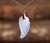 Natural Labradorite Turquoises Angel Wings Choker Necklace