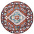 Mandala Modern Living Room Round Printed Rug Size Diam 60cm(23.6inch)