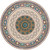 Mandala Modern Living Room Round Printed Rug Size Diam 60cm(23.6inch)