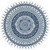Mandala Modern Living Room Round Printed Rug Size Diam 60cm(23.6inch)
