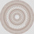 Mandala Modern Living Room Round Printed Rug Size Diam 60cm(23.6inch)