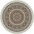 Mandala Modern Living Room Round Printed Rug Size Diam 60cm(23.6inch)