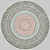 Mandala Modern Living Room Round Printed Rug Size Diam 100cm(39.3inch)