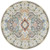 Mandala Modern Living Room Round Printed Rug Size Diam 100cm(39.3inch)
