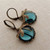 Fashion Gold Color Metal Bronze Dragonfly Earrings