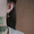 Emerald Gem Five-Pointed Star Long Diamond Earrings