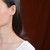 Natural Hetian Hollow Copper Coin Exquisite Long Earrings