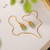 Natural Hetian Hollow Copper Coin Exquisite Long Earrings
