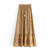 Boho Leopard Floral Rayon Cotton Pleated A-Line Femme Maxi Skirt