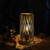 Metal High with LED Bulb Line Patterned Cordless Lamp Home Decor