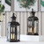 Vintage Metal 10 Inch Hanging Lantern Candle Holder