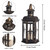 Vintage Metal 10 Inch Hanging Lantern Candle Holder
