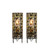Creative 2Pcs Fan Metal Warm White LED Table Lamp