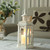Retro Iron Glass Table Candle Holder Lantern