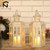 Retro Iron Glass Table Candle Holder Lantern