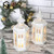Retro Iron Glass Table Candle Holder Lantern