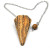 Natural Healing Crystal Gemstones Hexagonal Amulet Pendulum