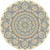 Retro Ethnic Style Nordic Ins Swivel Bohemia Rug 100x100cm