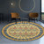Retro Ethnic Style Nordic Ins Swivel Bohemia Rug 100x100cm
