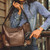 Casual Fringe Studs Stitch Embossed Tote Shoulder Bag