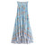 Vintage Floral Peacock Print High Elastic Waist Maxi Skirt