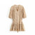 Floral Print Half Sleeve Tassel Rayon Ruffles Beach Dress