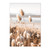 Nordic Sunset Reeds Grass Bird Flower Art Canvas Wall Art (30x40cm)