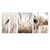 Nordic Sunset Reeds Grass Bird Flower Art Canvas Wall Art (30x40cm)