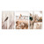 Nordic Sunset Reeds Grass Bird Flower Art Canvas Wall Art (30x40cm)