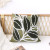 Boho Art Tufted Leaf Embroidered Cushion Cover