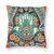 Tribal Aztec Fatima Hamsa Hand Faux Gold Throw Pillow Case