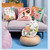 Cute Orange White Cat Embroidery Decorative Cushion Cover