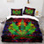 Maple Leaf Print Watercolor Polyester Comforter Cover Set