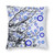 Greek Evil Eye Matiasma On White Turkish Square 40x40 Cushion Cover