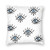Greek Evil Eye Matiasma On White Turkish Square 40x40 Cushion Cover