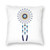Greek Evil Eye Matiasma On White Turkish Square 40x40 Cushion Cover