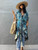 Halo Dye Cover Up Kimono Long Cardigan