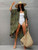 Halo Dye Cover Up Kimono Long Cardigan