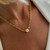 Evil Eye Charm Enamel Crystal Zircon Necklace