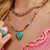 Evil Eye Charm Enamel Crystal Zircon Necklace