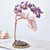 Lucky Tree Specimen Amethyst Rose Quartz Reiki Healing Home Decor