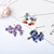 Boho Long Tassel Irregular Multi Color Crystal Stone Earrings