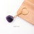 Natural Rough Healing Crystal Golden Chain Keychain