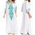 Summer Lace Up V-Neck Kaftan Maxi Dress