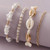 White Scallop Shell Beaded Rope Barefoot Anklet